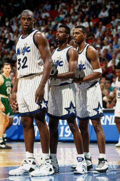 Shaq con Penny Hardaway e Anthony Bowie